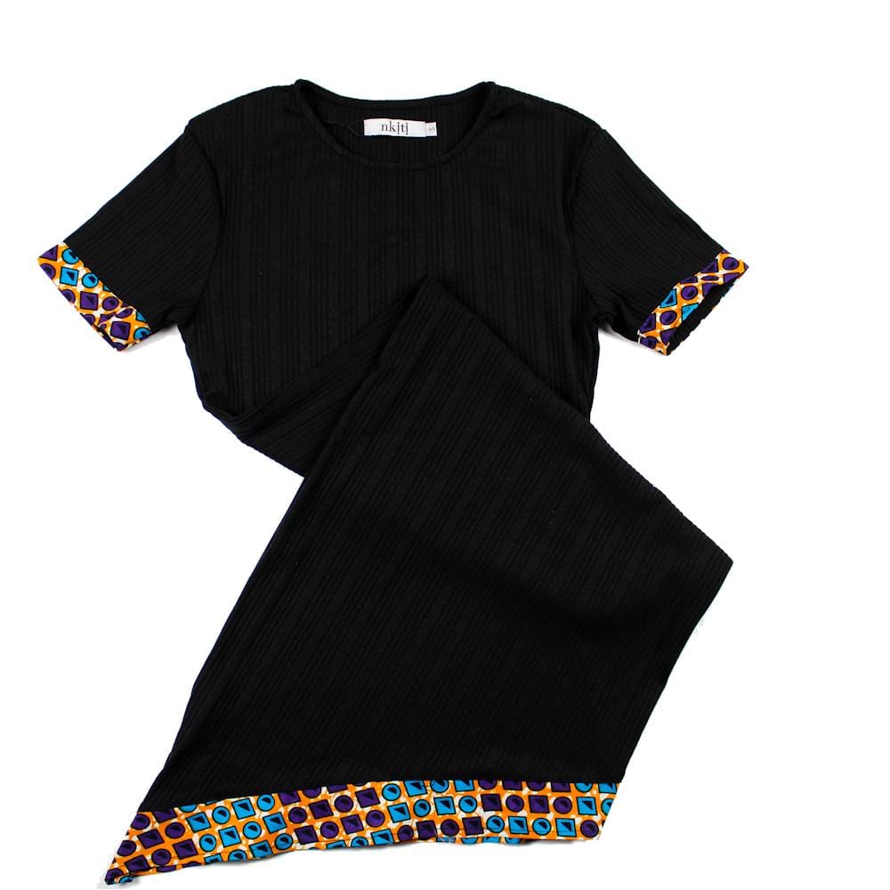 African print bodycon dress