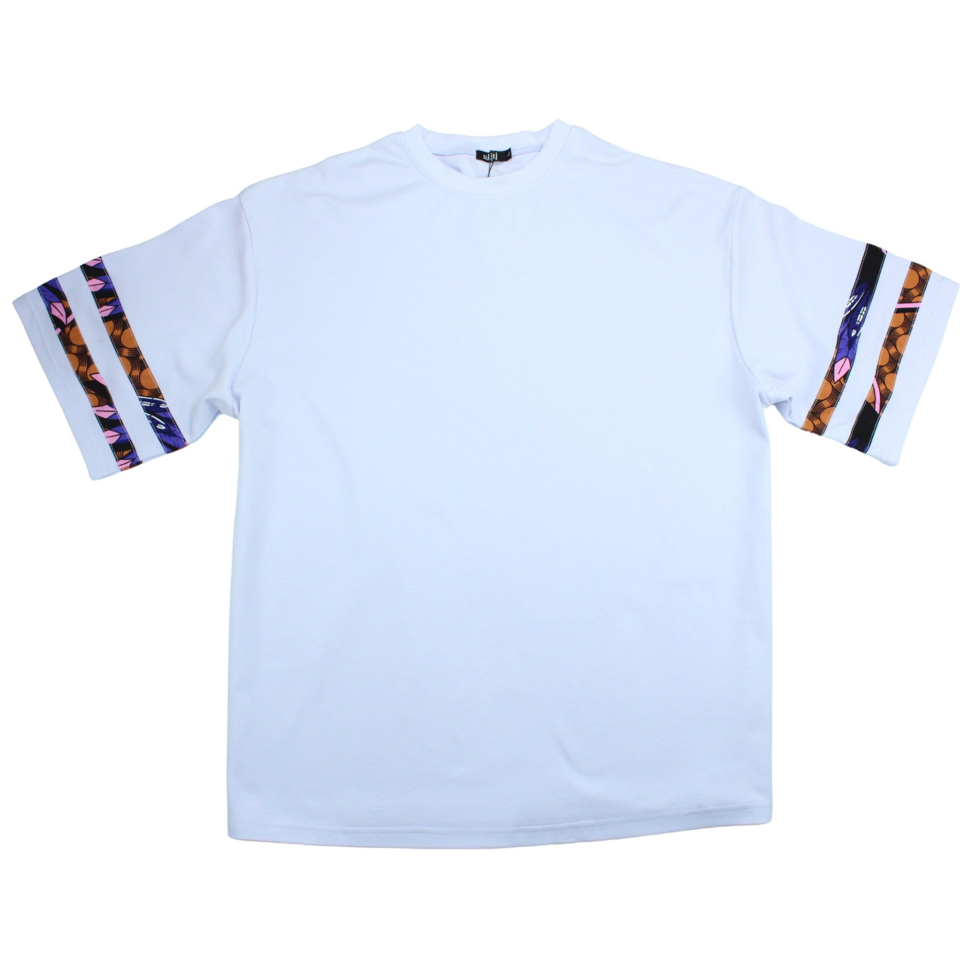 Lilac African Print Oversize T-shirt flatlay