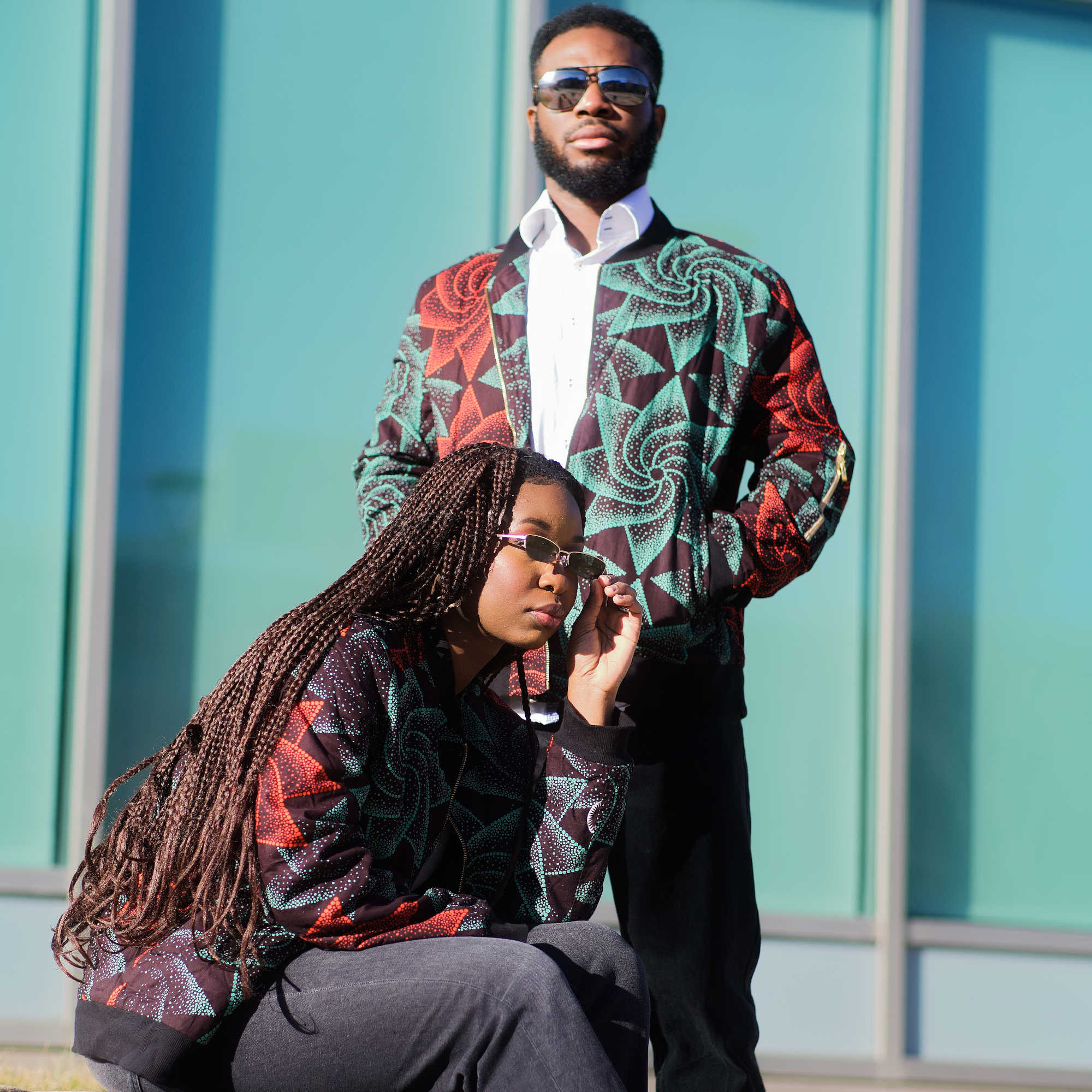 Unisex african print jacket