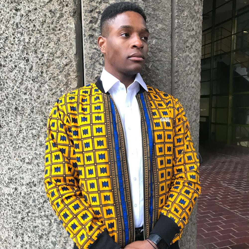 Nkiti African Print Bomber Jacket