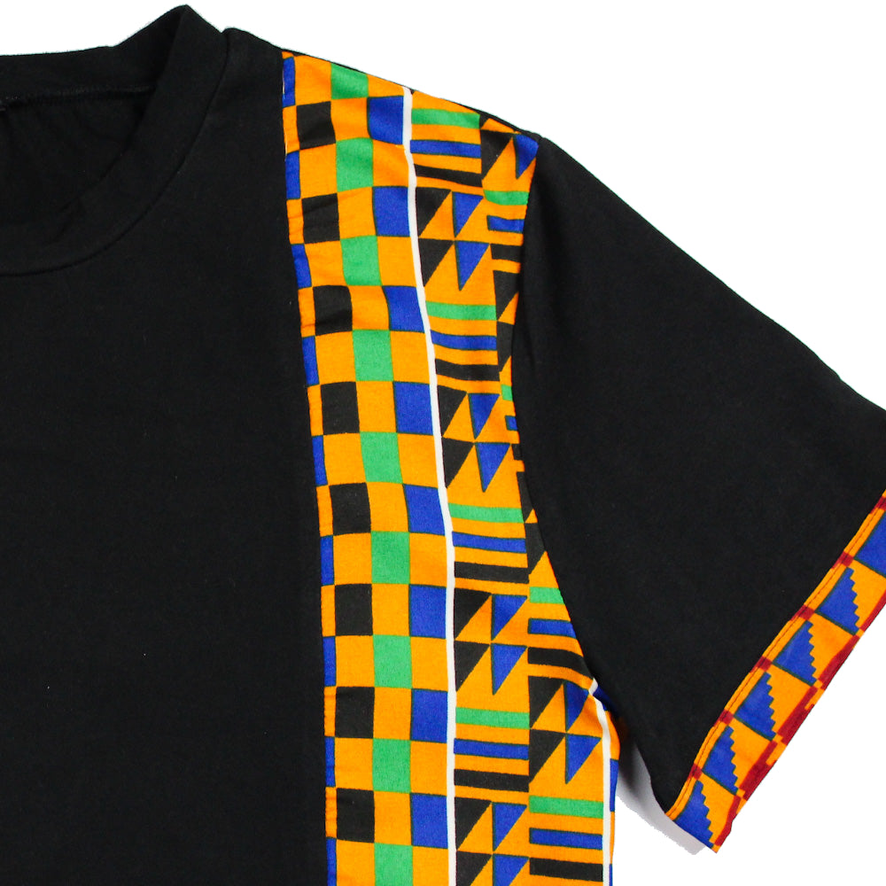 Kente African Print T-shirt detail