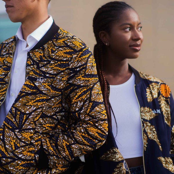 African print jacket fashion statement