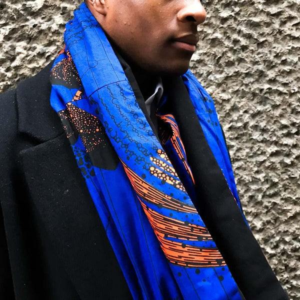 African print scarf detail pattern