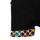 African print dress sleeve detail