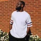 African print oversize t-shirt in the sun