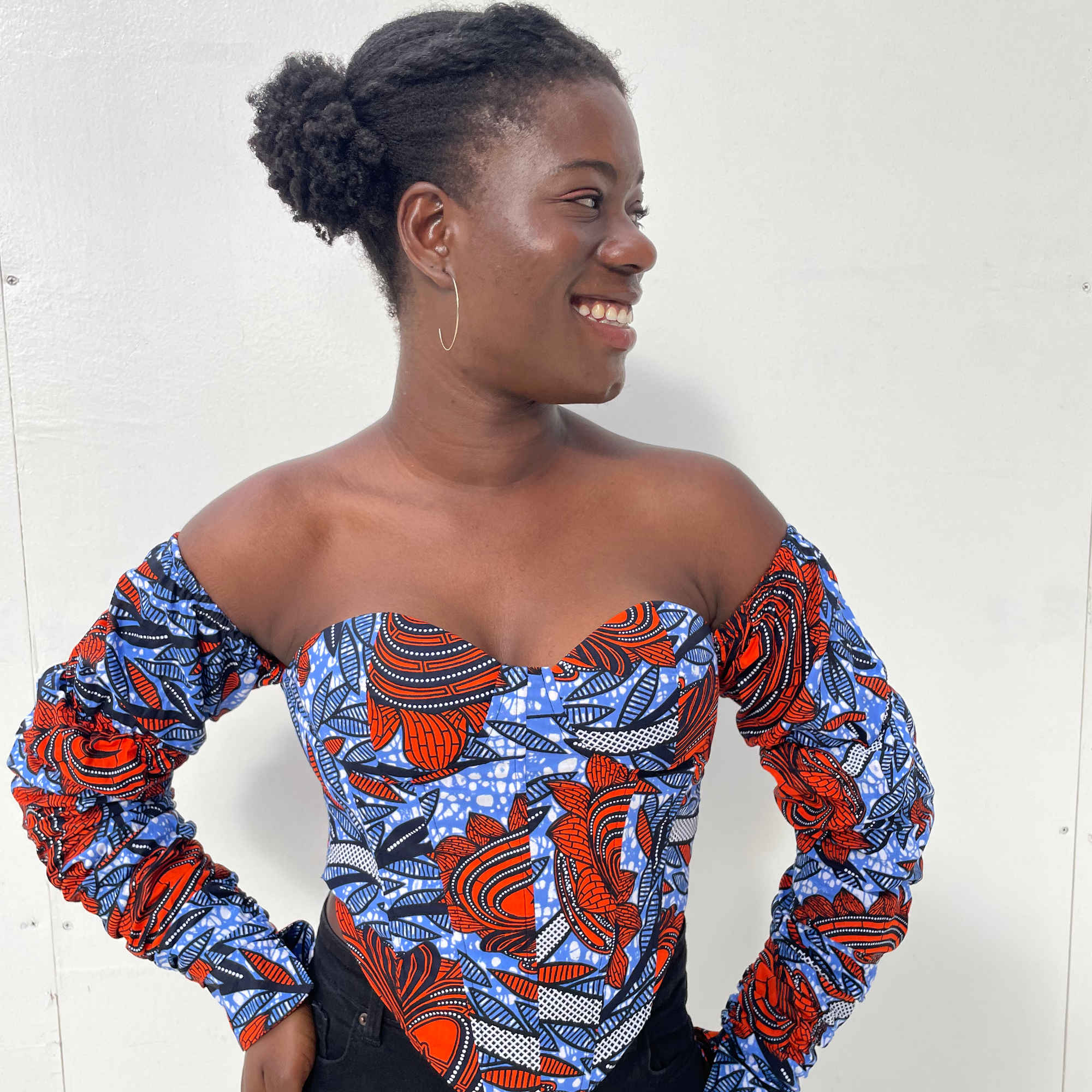 African Print Corset Top for Women, Ankara Corset Top for Women, Corset Tops  for Summer, Ankara Corset Tops for the Holidays -  Israel
