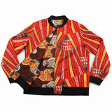 Reversible Bomber Jacket Red and Brown